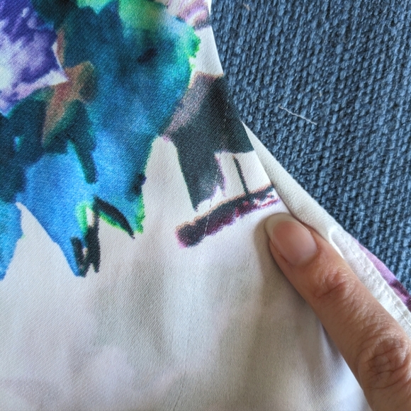 Philosophy Republic Tiered Floral Chiffon Dress Size 8 - Picture 6 of 6